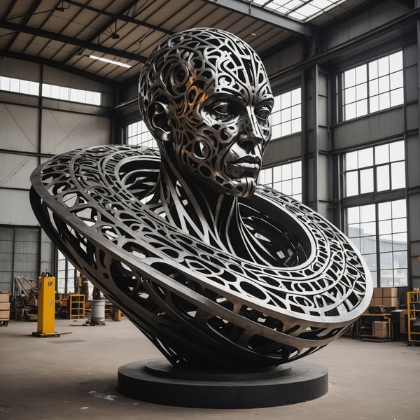 Comment la sculpture en métal peut-elle être utilisée pour créer des œuvres d'art monumental ?